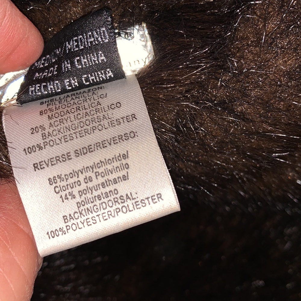 Giacca Faux Fur Reversible Vest Size Medium - Picture 4 of 4